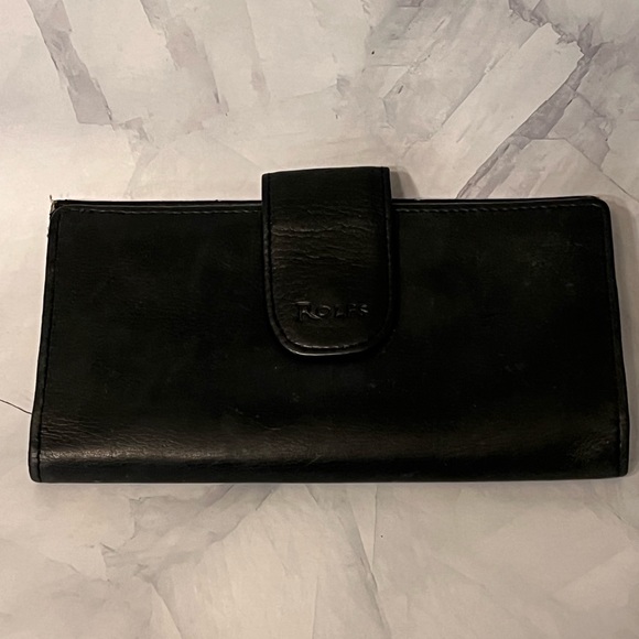 Vintage Leather Rolfs Wallet - Picture 1 of 5
